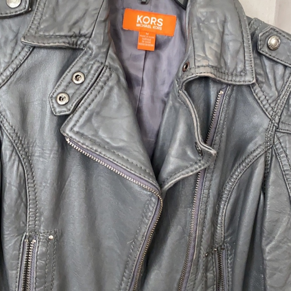 Michael kors leather jacket